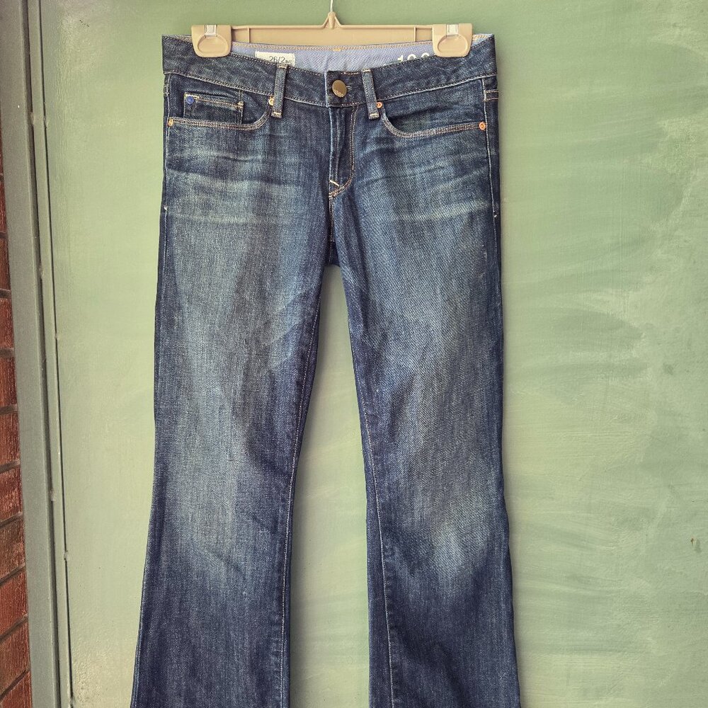 Dark Wash, GAP low-rise bootcut women's jeans, US size 2
